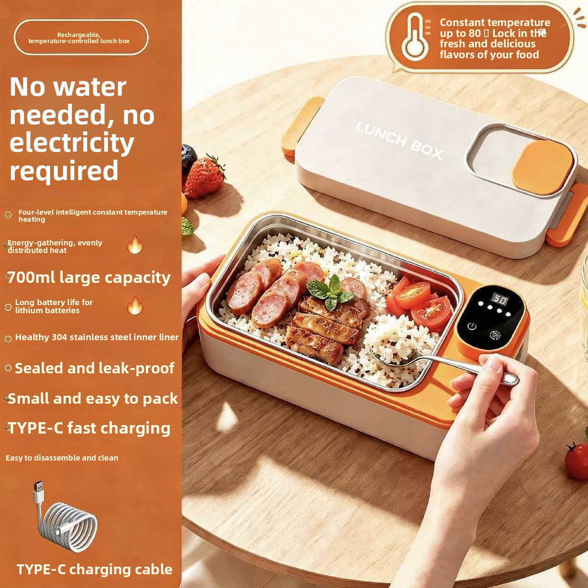 ObiadNaCiepło – bezprzewodowy podgrzewany lunchbox na akumulator